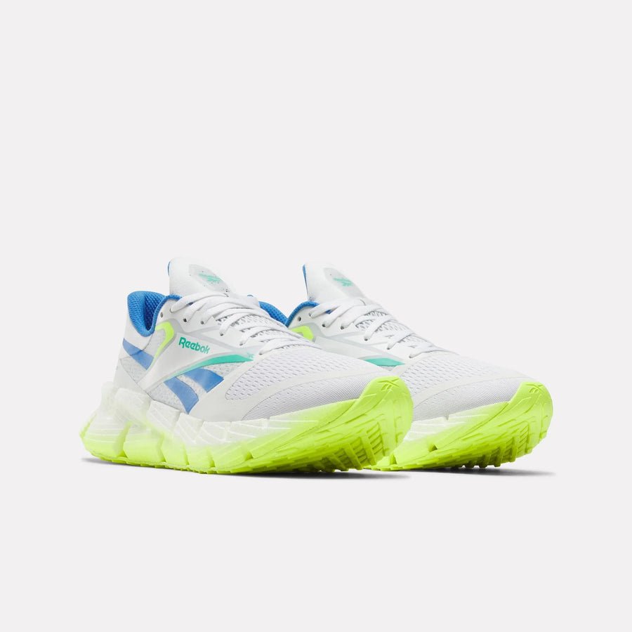 Reebok FloatZig 1 — Homme White / Lime / Blue