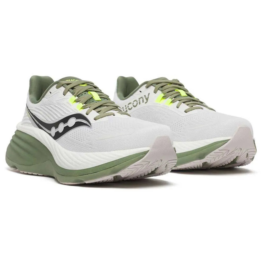 Saucony Hurricane 24 — Homme White / Olivine