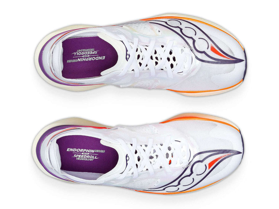 Saucony Endorphin Elite — Homme White / Vizired