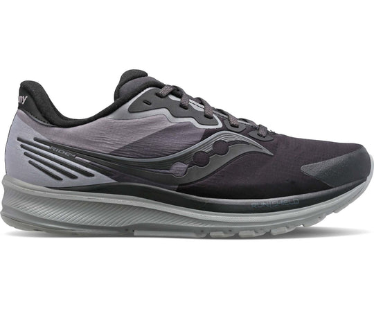 Saucony Ride 14 Runshield Femme Black / Gravel – chaussure de running, vue 1