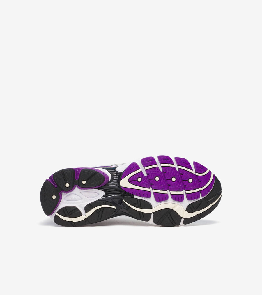 Saucony ProGrid Omni 9 — White / Black / Silver / Purple