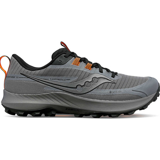 Saucony Peregrine 13 Homme GTX / Gravel / Grey – chaussure de trail, vue 1