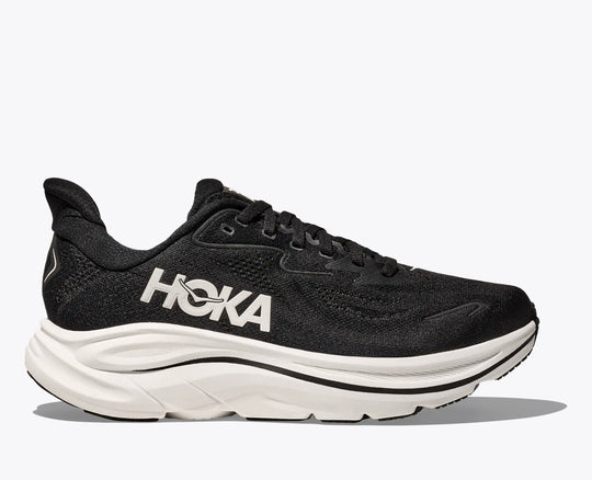 Hoka Clifton 10 WIDE Homme Black / White BWHT – chaussure de running, vue 1