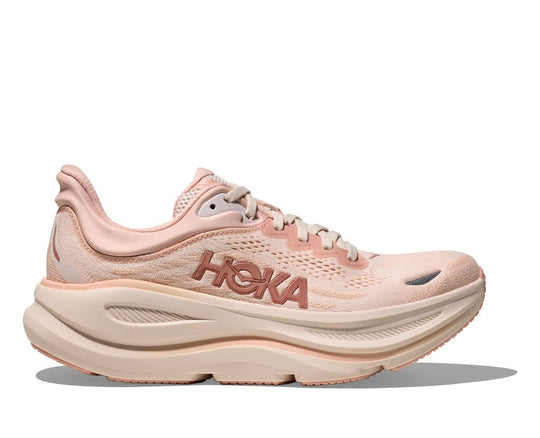Hoka Bondi 9 Femme Rosa Latte – chaussure de running, vue 1