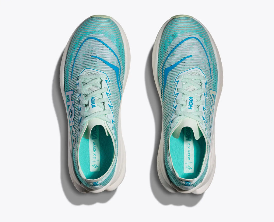 Hoka Mach X 2 — Femme Snow Melt / Blue