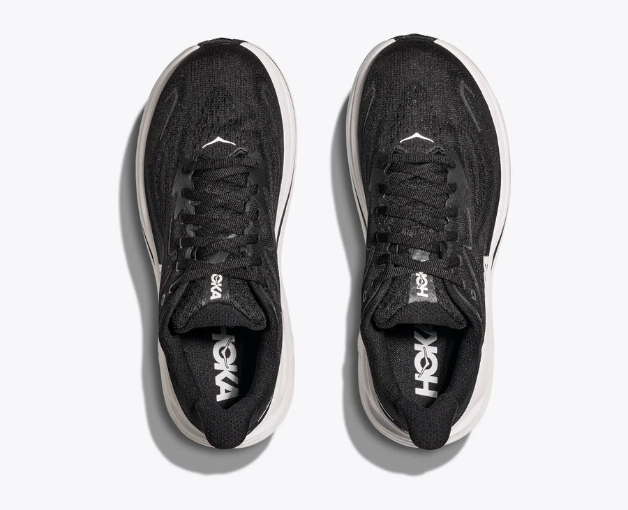 Hoka Clifton 10 WIDE — Homme Black / White BWHT