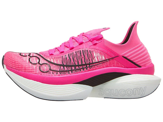 Saucony Endorphin Elite 2 Unisexe Shock / Black – chaussure de running, vue 1