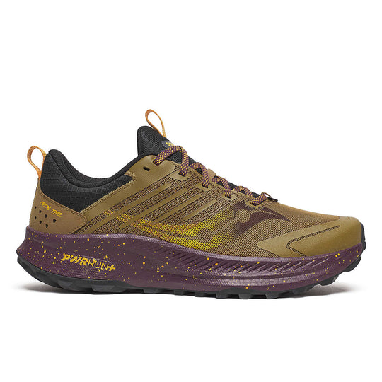 Saucony Ride TR2 Homme Kodiak / Wine – chaussure de trail, vue 1