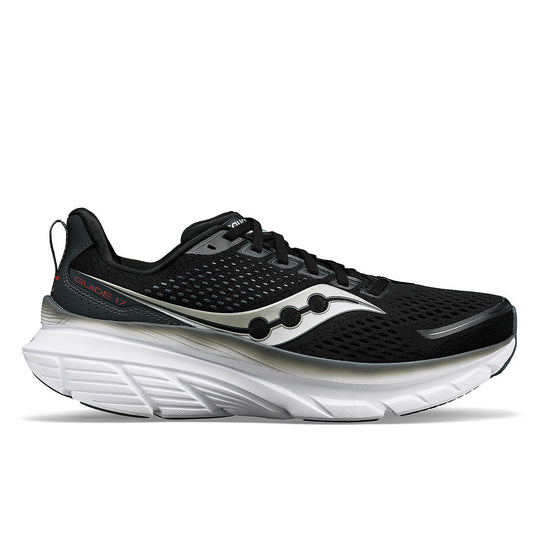 Saucony Guide 17 Homme Black / Shadow – chaussure de running, vue 1