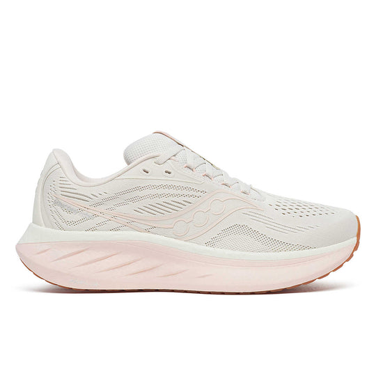 Saucony Ride 18 Femme Quartz / Peony – chaussure de running, vue 1