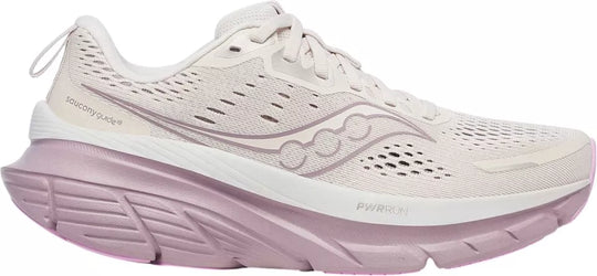 Saucony Guide 18 Femme Moon / Quail – chaussure de running, vue 1